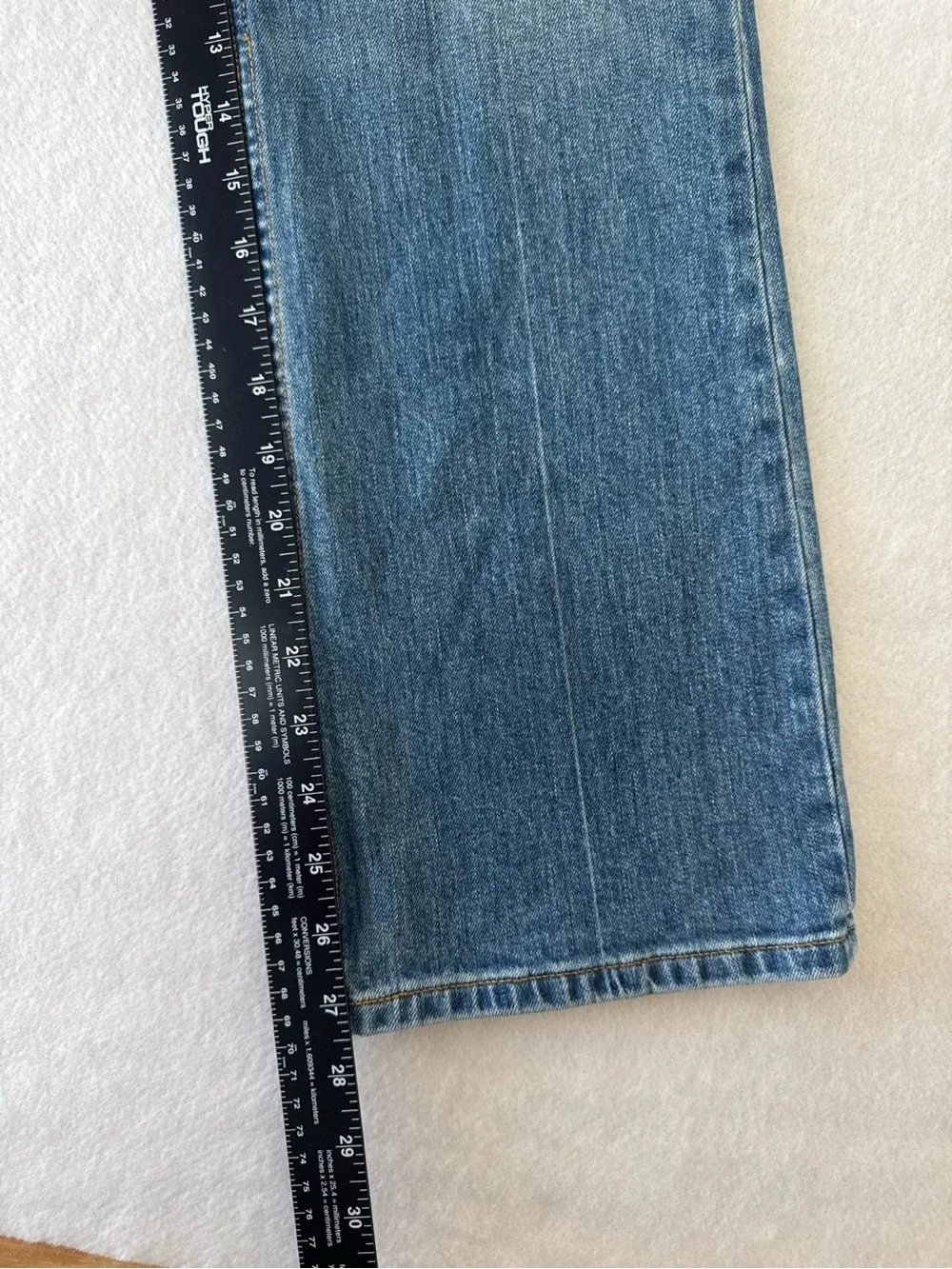 Tory Burch Cropped Wide Leg Jeans Size 28 High Rise Medium Wash Denim